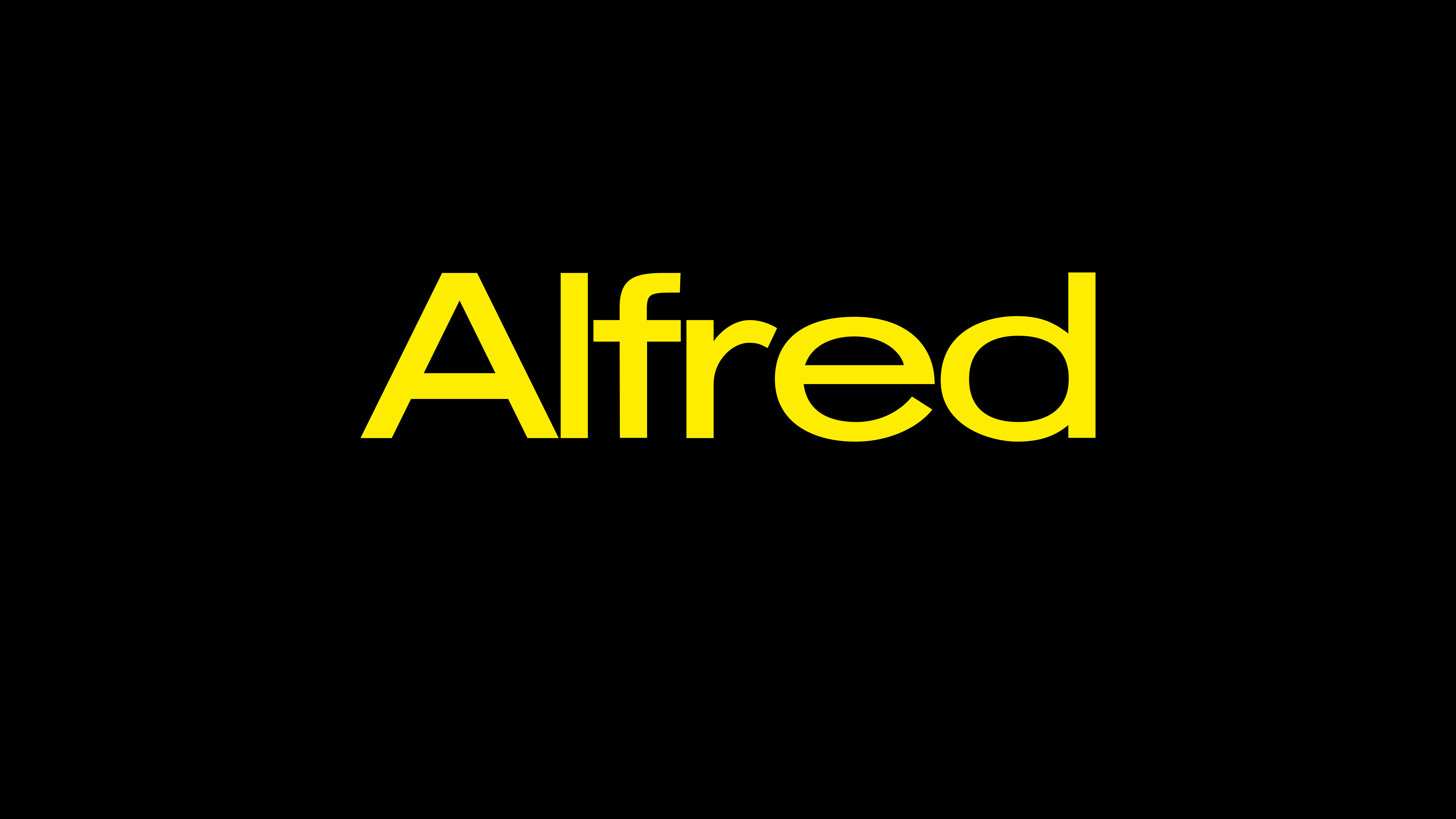 Alfred auf gelbem Hintergrund